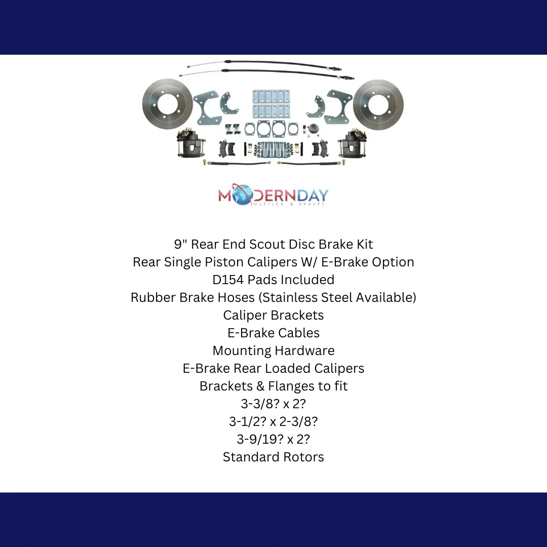 9_ Scout Rear End Disc Brake Conversion Kit DBK9TRK-SCOUT